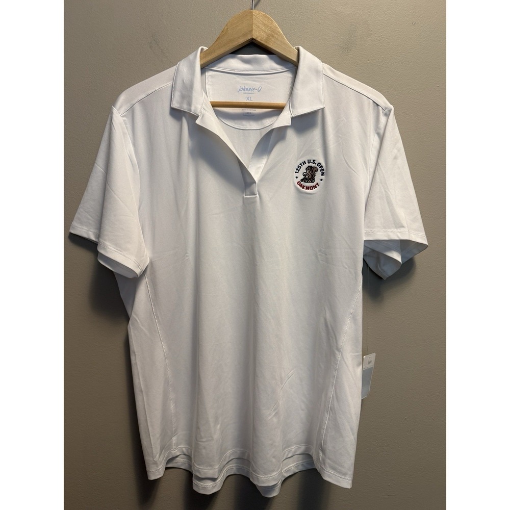 johnnie-O Sadie Polo Oakmont Country Club 125th US Open Performance White XL NWT